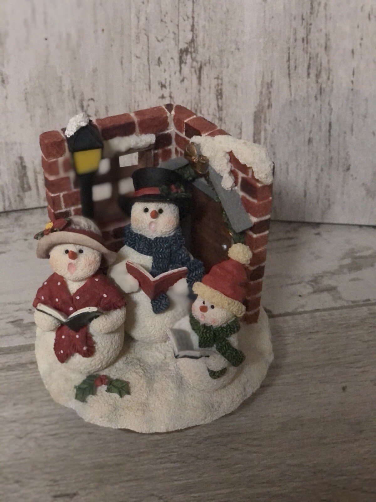 NIB homco home interiors Snowman candle topper figurine eBay
