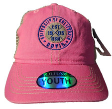 UC Davis Hat Youth Trucker Snapback Hat UCD Aggies Univ California Pink Cap