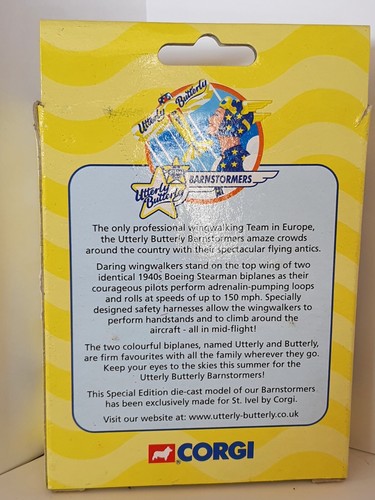 Collectable Special Edition Utterly Butterly Boeing Stearman Bi-Plane - Picture 2 of 4