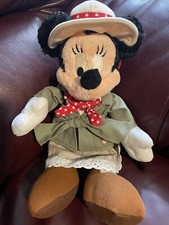 Minnie Mouse Safari Plush Animal Kingdom Walt Disney World, Approx 13  