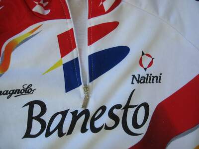 Maillot Cycliste Vintage Nalini Banesto - Équipe 1996, Taille XL, Très Bon État