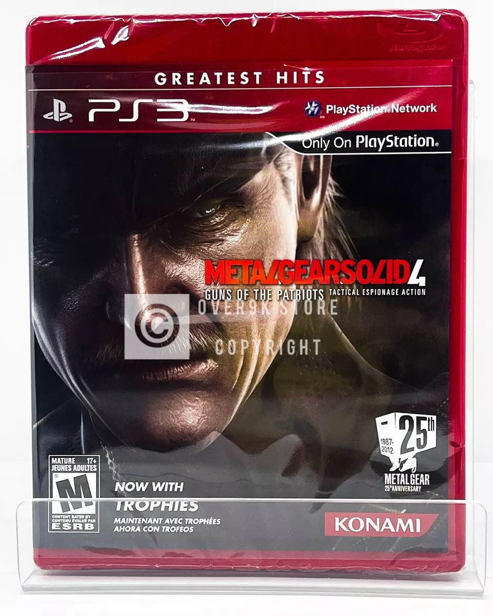 Metal Gear Solid 4 Guns of the Patriots Greatest Hits - PS3 - New, Factory  Seal