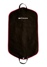KITON NAPOLI 40" Black/Red Garment Bag Suit Jacket Trousers Italy