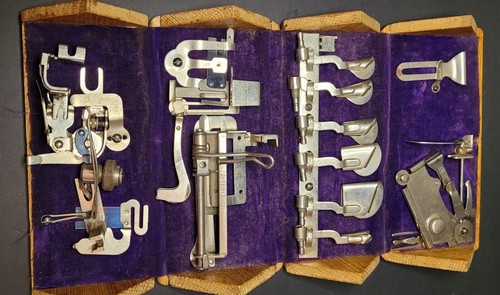 Antique Singer Puzzle Box and Sewing Machine Attachments - Picture 2 of 9