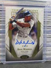 2022 Topps Tier One Dave Winfield Tier One Talent Auto #62/99 Yankees