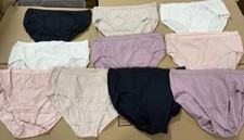 12 pk FRUIT of the Loom FIT FOR ME 100 COTTON HIPSTER Brief Size - 12