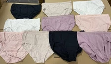 12 pk FRUIT of the Loom FIT FOR ME 100% COTTON HIPSTER Brief Size - 12