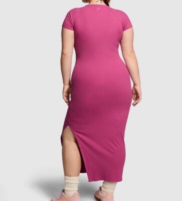 knee length dresses for ladies Baltic Born Womens Waldorf Ribbed Midi Dress | Chestnut