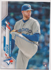 2020 Topps #407 TJ Zeuch RC Toronto Blue Jays