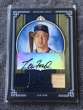 2005 Donruss Diamond Kings Blue Framed Materials Signatures /50 Lew Ford Auto