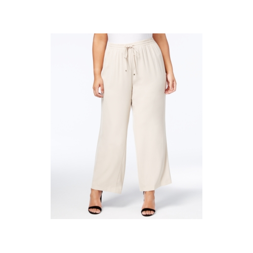 flat front wide leg pants