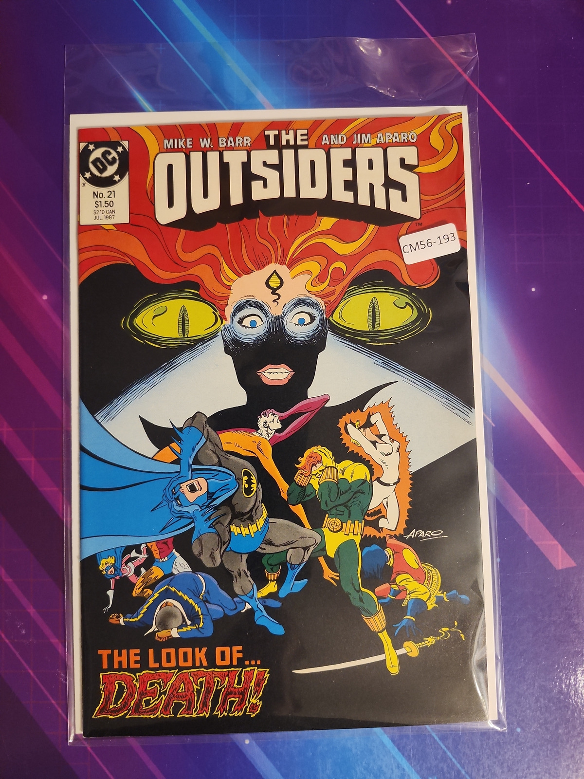 OUTSIDERS #21 VOL. 1 9.2 DC COMIC BOOK CM56-193