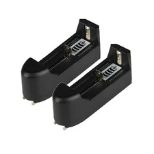 2 Smart Battery Charger For 18650 16340 14500 AA AAA Rechargeable Li-ion Battery