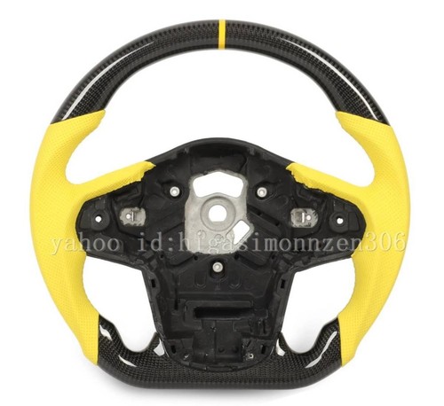 Toyota SUPRA A90 A91 90 series Real carbon punching leather steering whe #PGFO4B