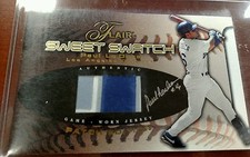 2002 Flair Sweet Swatch Jumbo Nameplate Patch 4 Color Gold Auto PAUL Lo DUCA #50
