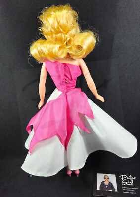 Disney Cinderella inspired doll custom made pink mother's ripped dress  outfit