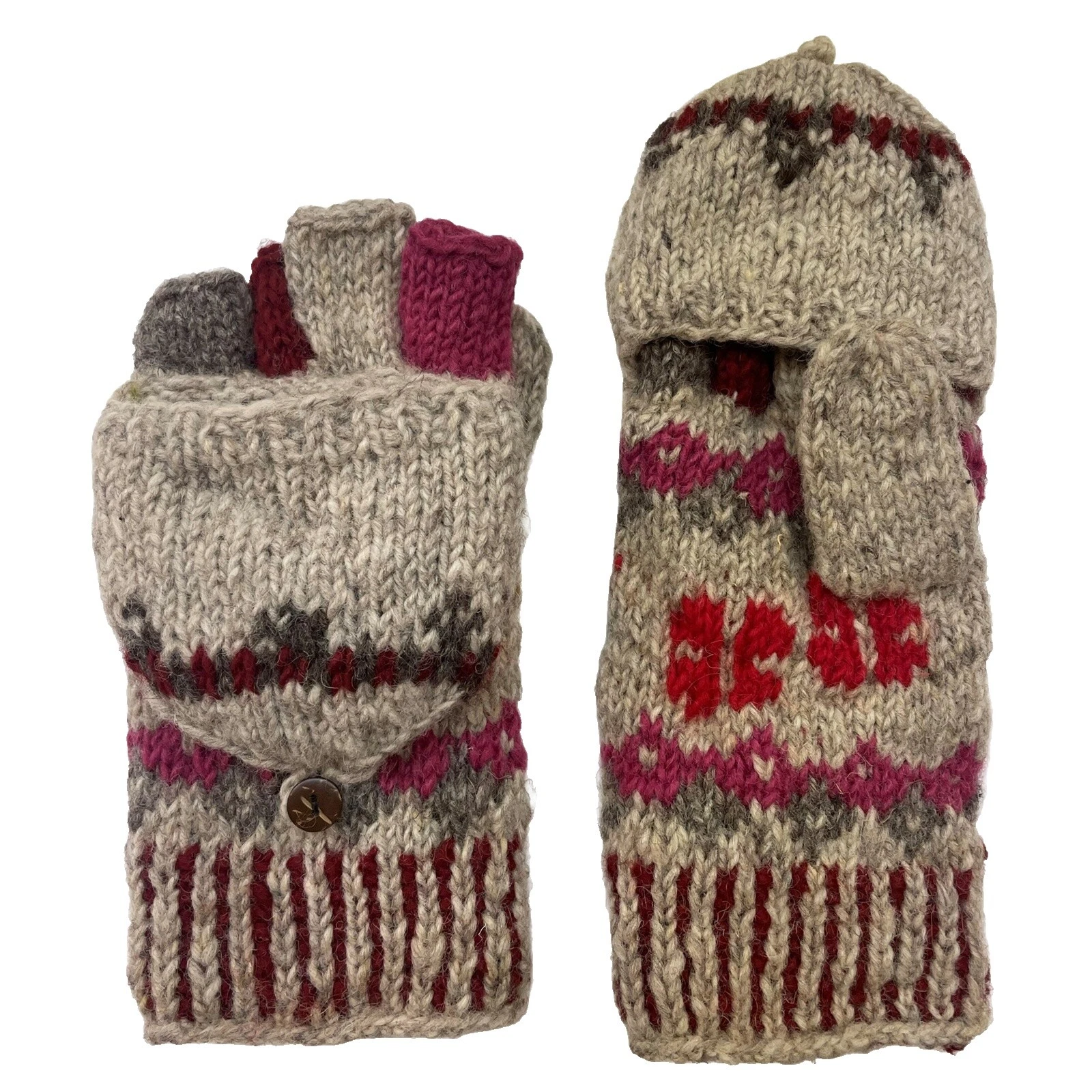 One Size 100% Wool Gloves & Mittens for Women