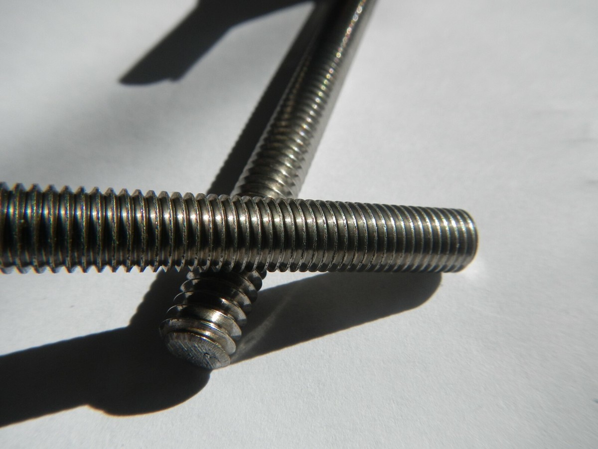 Stainless Steel 1/4" Threaded Bar Rod - BSW UNC UNF BSF Threads For Studs & Bolts