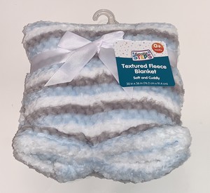 swiggles textured fleece blanket