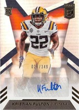 Kristian Fulton autographed Football Card 2020 Donruss Elite #RAKF LE 26/349