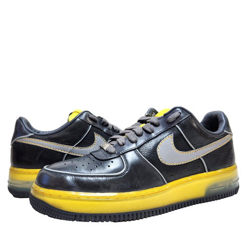 NIKE Air Force 1 Supreme Max 07 Leather Sz 10 Charcoal Zest Anthracite 31666-001 - Picture 2 of 13