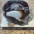🔥Sam Darnold Autographed Mini Football Helmet Fanatics Certified Vikings🏈