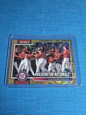 2026 Topps Washington Nationals Team Card 💥GOLD SPARKLE PARALLEL 37/50💥 SP 