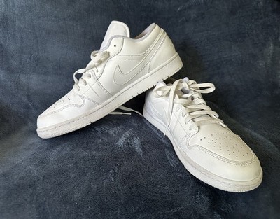 Air Jordans 553558-136 Jordan 1 Low Triple White Size 13