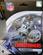 Transformers NFL Collaboration Star Blitz Figure New Sealed Collectible
