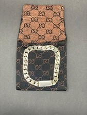 GUCCI MEN'S SILVER 925 THICK CHAIN BRACELET w/POUCH- 1.6 OZ - 8.5 LENGTH