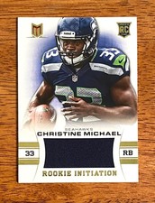 Christine Michael 2013 Momentum Rookie Initiation Jersey 024/399 Seahawks