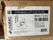 Unirac Stronghold Attachment Butyl Mill Mounting Kit SHBUTYLM2 Solar, box of 20