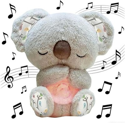 Entspannender Koala mit Schlafmusik Plüschtier Atmende Lichter Klänge Kind