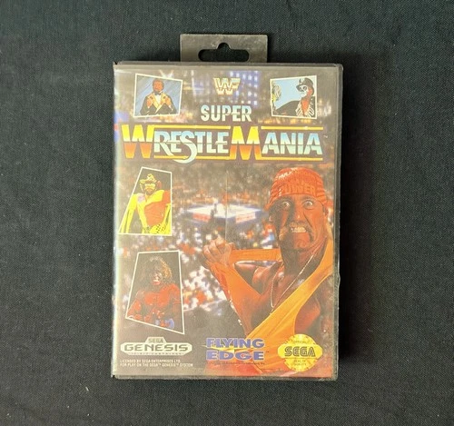 Vintage Sega Genesis WWF Super Wrestlemania Hulk Hogan Macho Man Collectible
