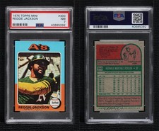 1975 Topps Mini Reggie Jackson #300 PSA 7 HOF