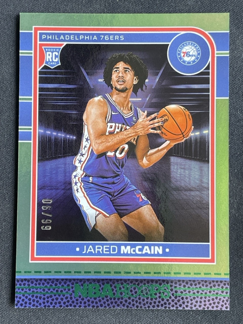 Jared Mccain 2024-25 Panini Hoops Green RC /99 #246