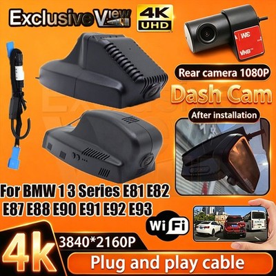 4K Wifi DVR Dash Cam Camera for BMW 1 3 Series E81 E82 E87 E88 E90 E91 E92 E93