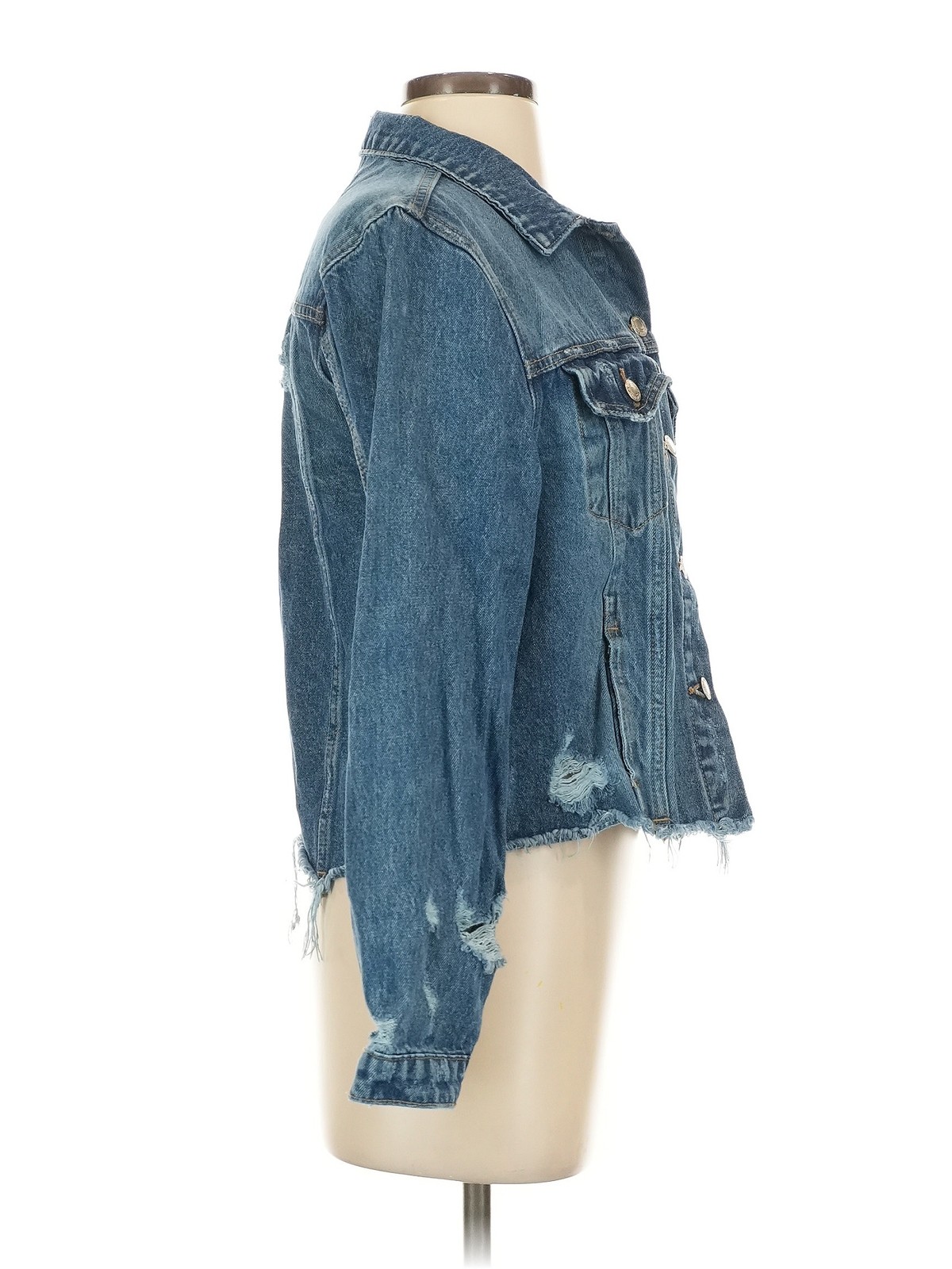 Vervet Women Blue Denim Jacket S - image 3