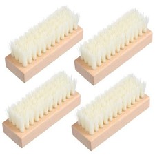 Scrub Cleaning Brush - 4 Pcs Soft Bristles Heavy Duty Scrub Brush with Wooden