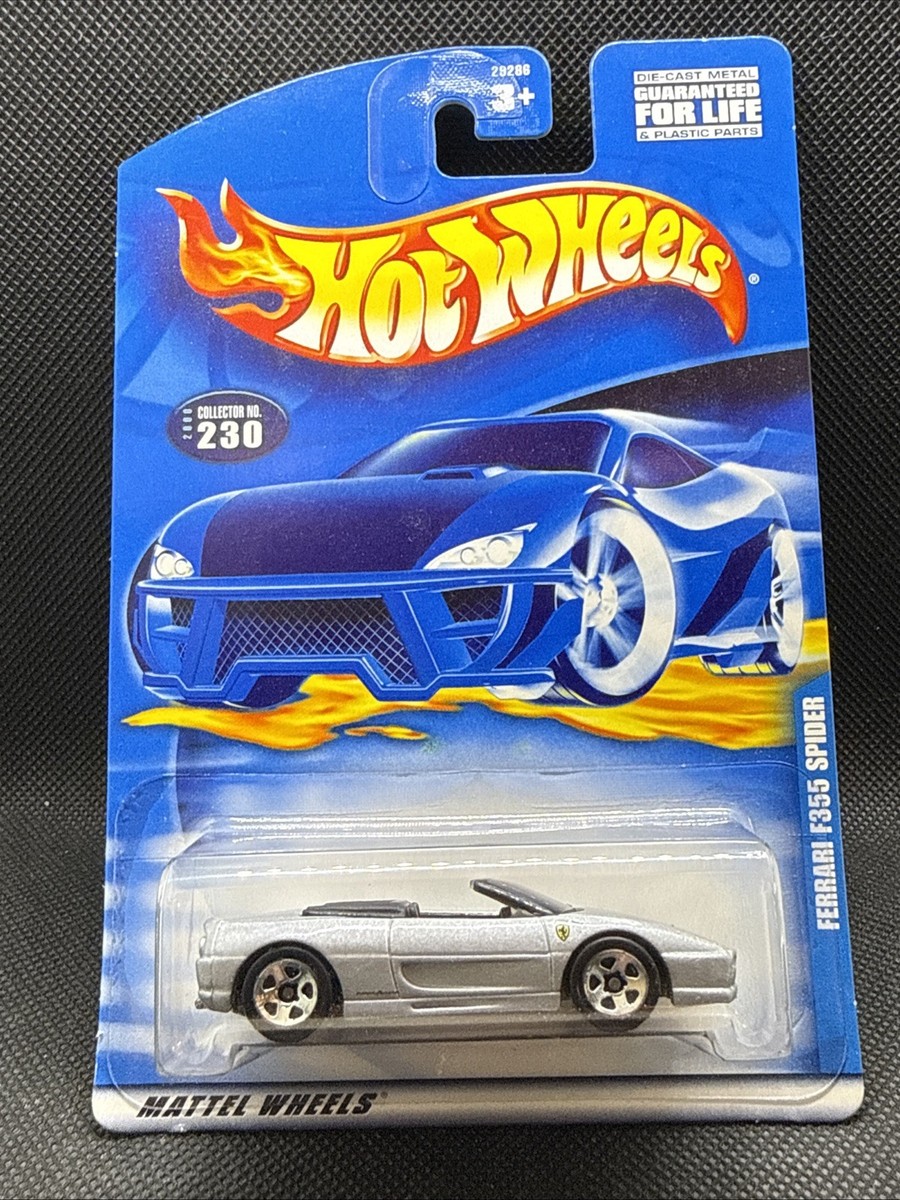 2000 Hot Wheels Mainline #230 FERRARI F355 SPIDER Silver | eBay
