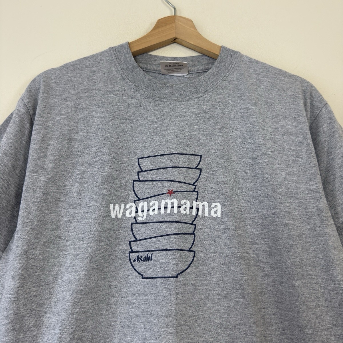Wagamama Asahi Beer Noodle Graphic Grey Tee Shirt - Large View 2