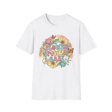 Manifesting Joy: Vibrant "Flower Power Baby" 60s Inspired Tee Tshirt