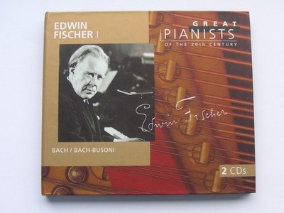 Edwin Fischer - Great Pianists of the 20th Century, Große Pianisten * 2 CD Bach
