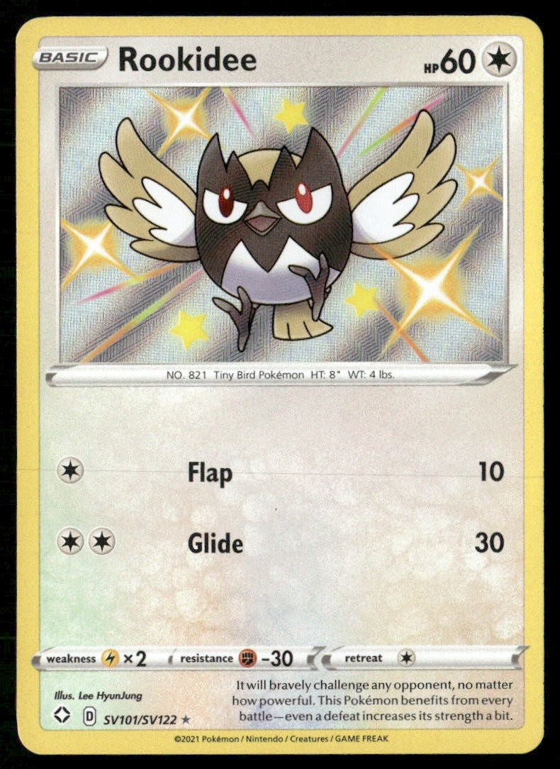 ROOKIDEE SV101/SV122 SHINY RARE SHINING FATES SHINY VAULT POKEMON HOLO NM