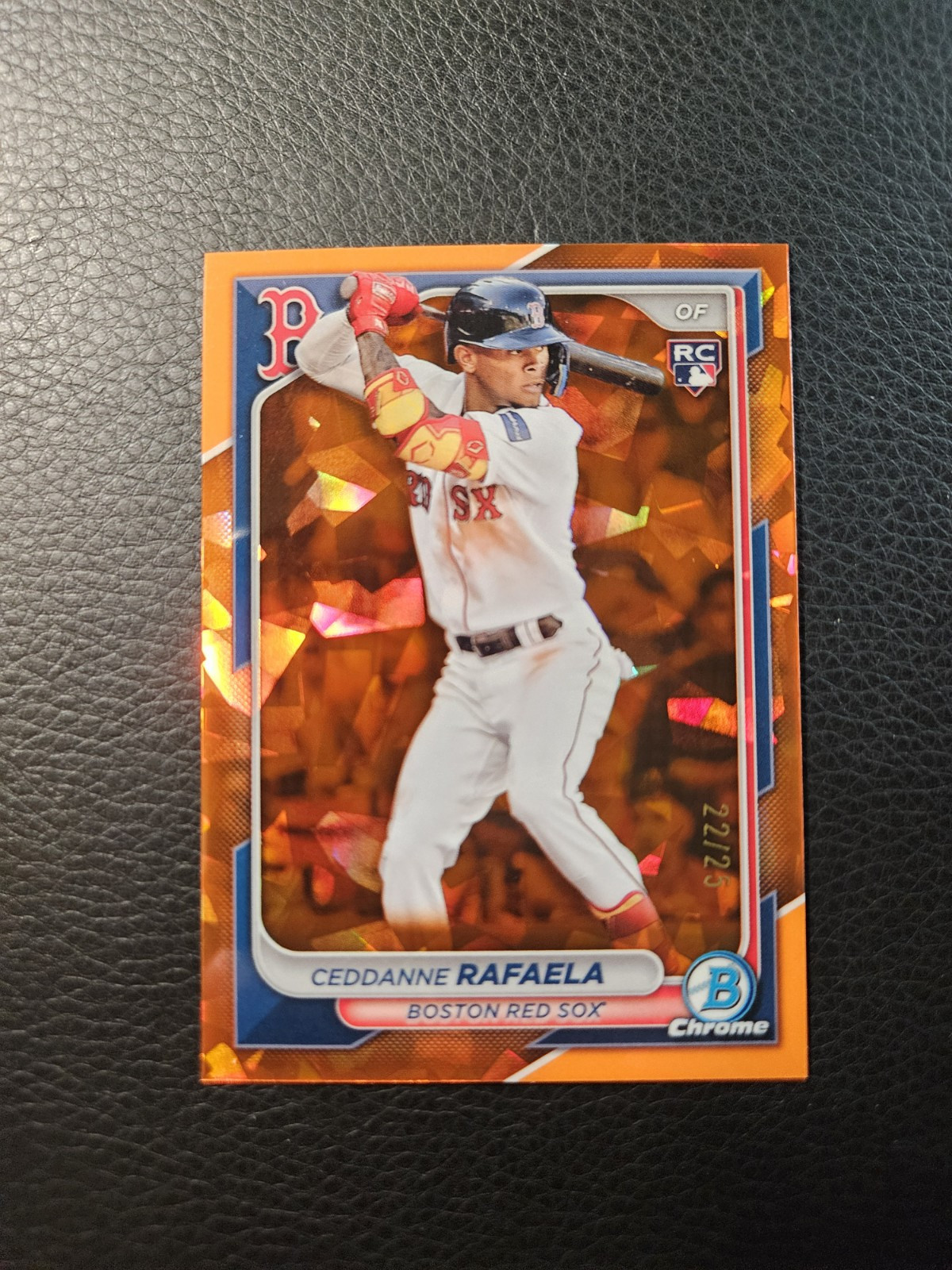 2024 Bowman Chrome Sapphire  - #5 Ceddanne Rafaela Orange Parallel /25 (RC)