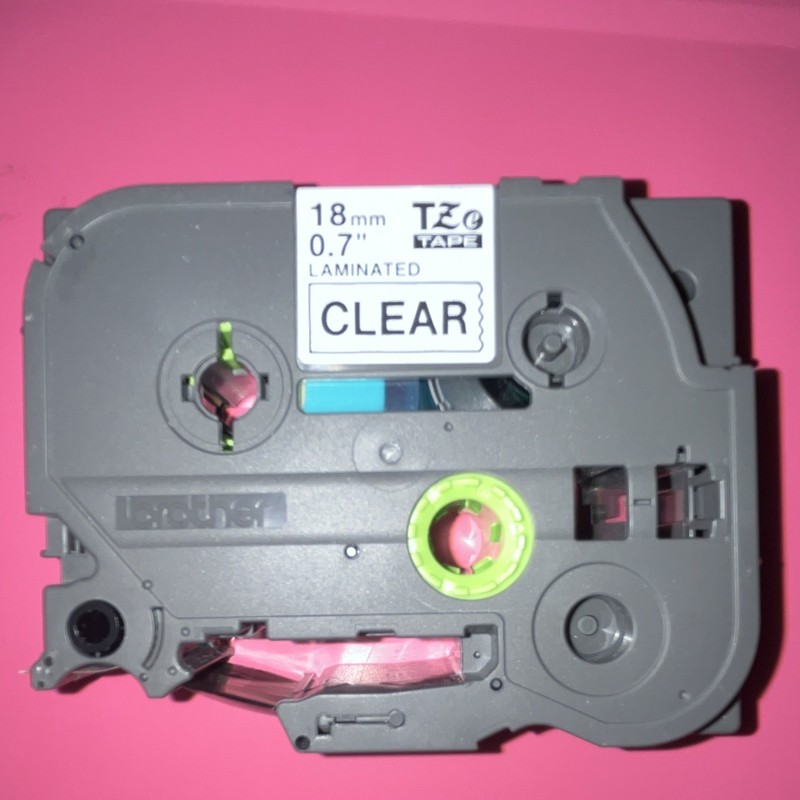 Brother TZe-141 Laminated Clear Label Tape Cartridge 18mm for Thermal Printers