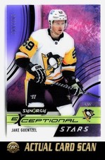 2021-22 Upper Deck Synergy #ES-GU Jake Guentzel Exceptional Stars Purple #/199