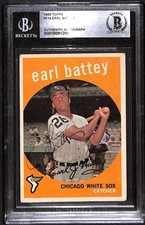 1959 Topps 114 Earl Battey BGS Auto Autographed BAS Authentic C99545