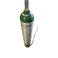 USED Medical Aluminum Oxygen Catalina Cylinder Tank 23cu. ft. 26" w/ Valve
