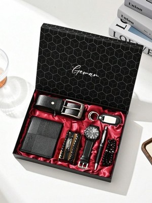 7pcs Men's Watch Gift Set,Ideal4 Boyfriend,Father's Day,Birthday Valentine's Day